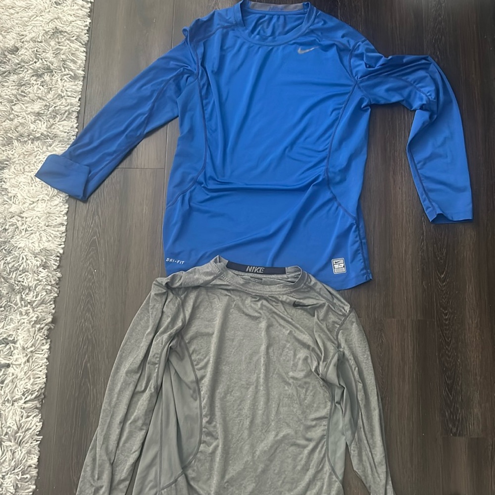 Bundle of 2 Nike pro combat dri fit long sleeve